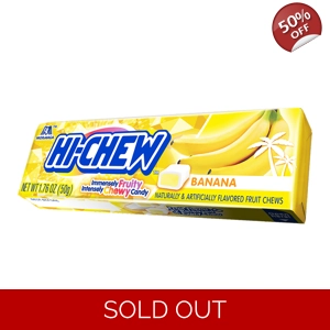 Hi-Chew Fruit Chews Banana - Fruity Chewy Candy Sweets 50g Pack